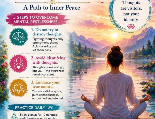 A peaceful mind is not an empty mind. Learn how awareness, stillness, and inner balance help calm mental restlessness and emotional overwhelm.