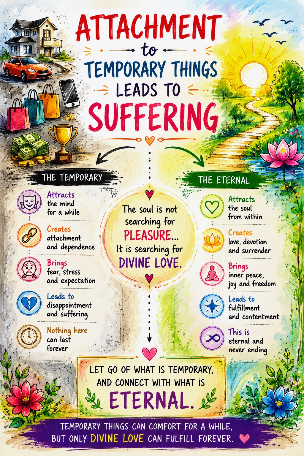 Attachment to Temporary Things Leads to Suffering