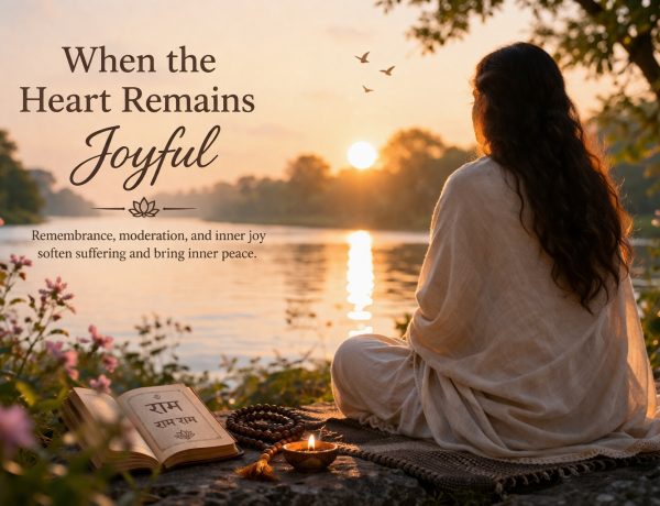 Inner joy and peaceful meditation by a lake representing calmness, balance, and spiritual reflection