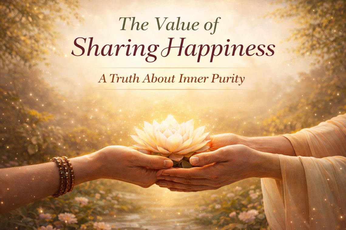 A simple visual showing how the way we receive things affects our inner state — from peace to disturbance