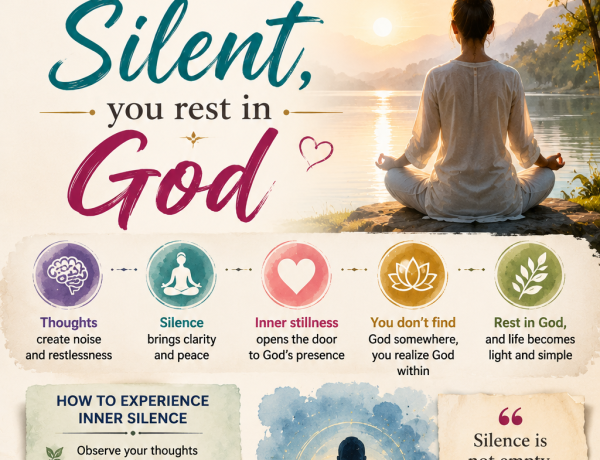 restless mind transforming into inner silence and finally resting in God's peaceful presence.